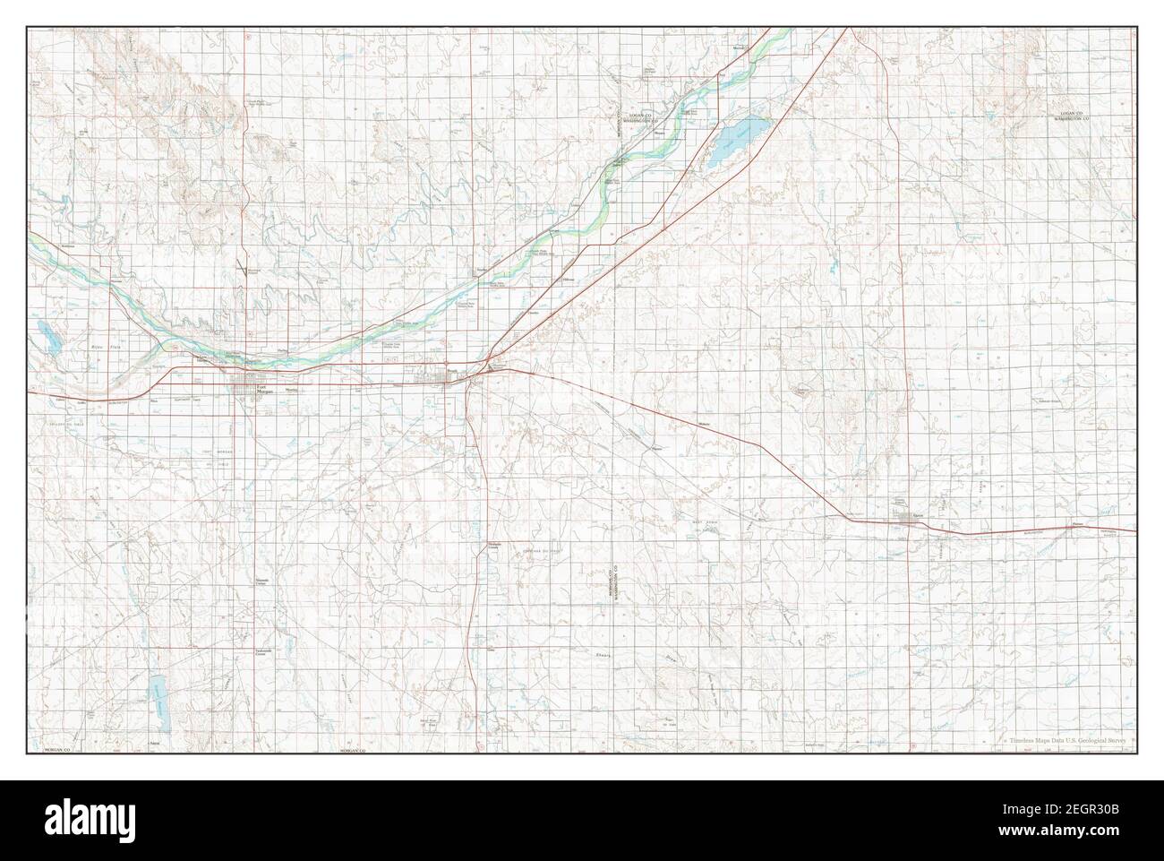 Fort Colorado, map 1980, 1100000, United States of America by Timeless Maps, data U.S