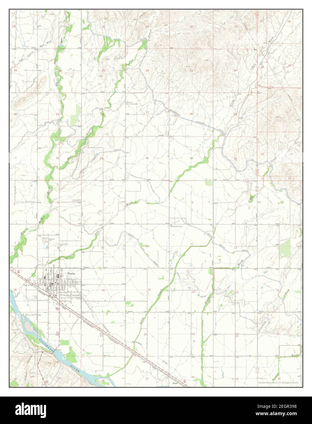 Fruita, Colorado, map 1962, 1:24000, United States of America by ...