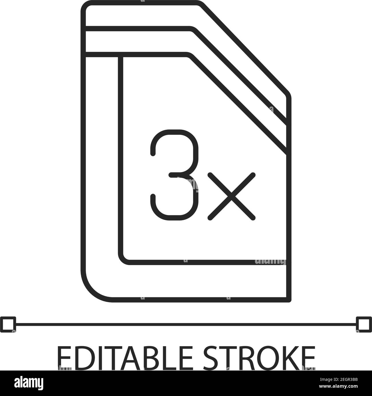 Insulated glass windows linear icon Stock Vector