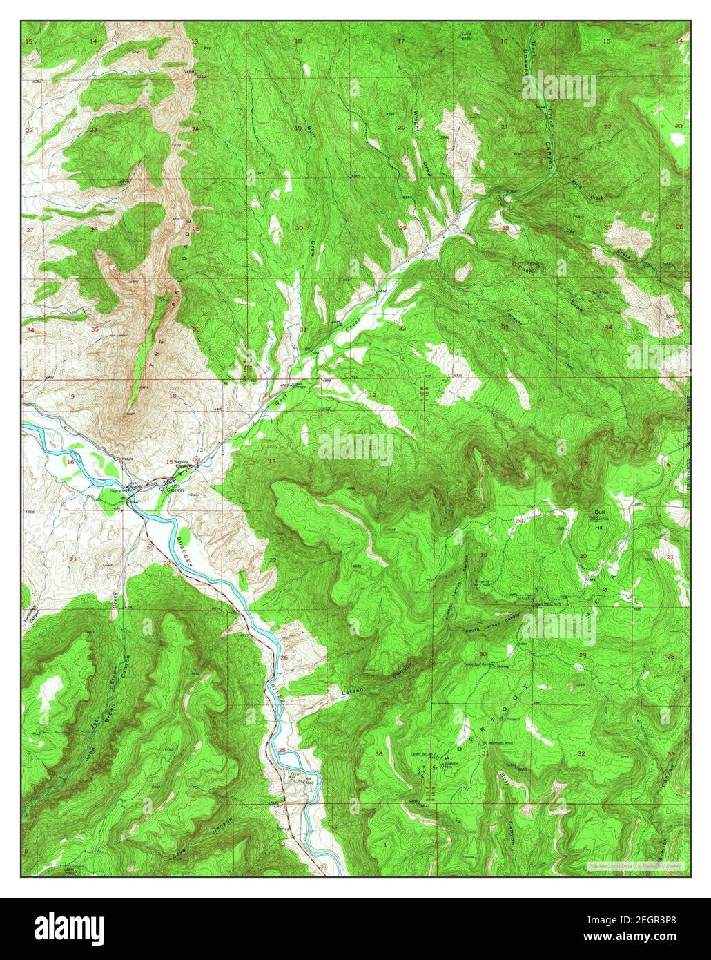 Gateway, Colorado, map 1960, 124000, United States of America by