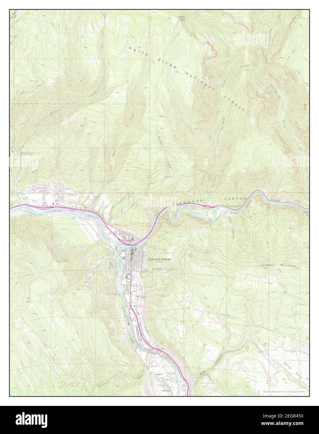 Map Of Glenwood Springs Colorado Map Of Glenwood Hi-Res Stock Photography And Images - Page 3 - Alamy