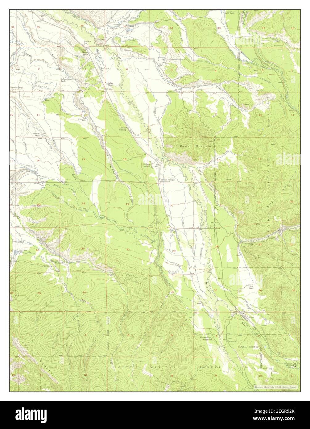 Gould, Colorado, map 1955, 124000, United States of America by Timeless Maps, data U.S