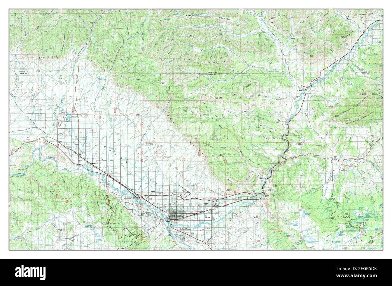 Grand Junction, Colorado, map 1981, 1100000, United States of America
