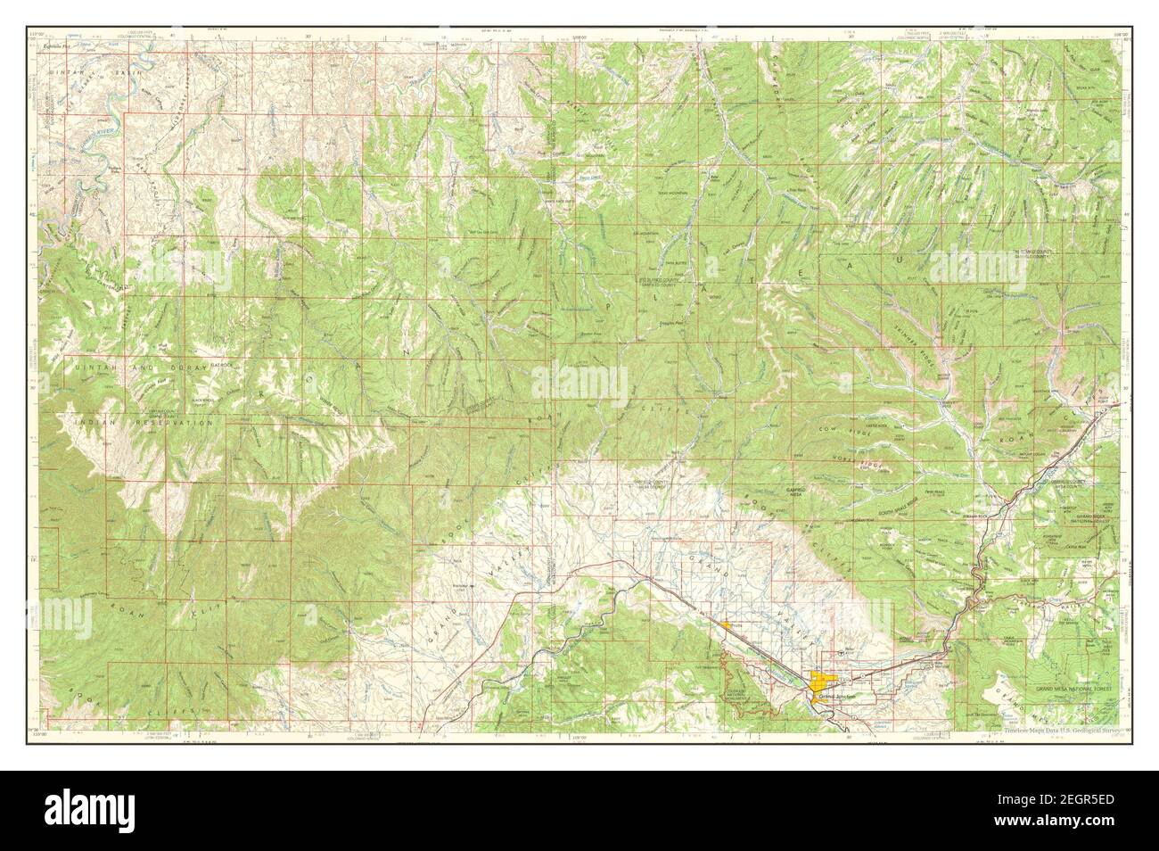 Grand Junction, Colorado, map 1962, 1250000, United States of America