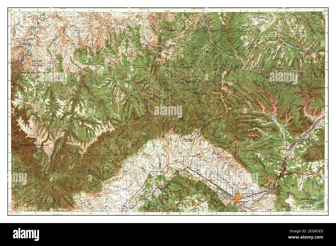 Grand Junction, Colorado, map 1959, 1250000, United States of America