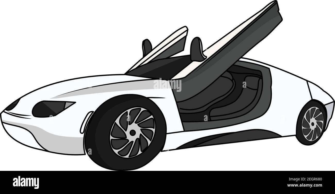 Sport or race car icon. Side view. Luxury vehicle ,Vector illustration