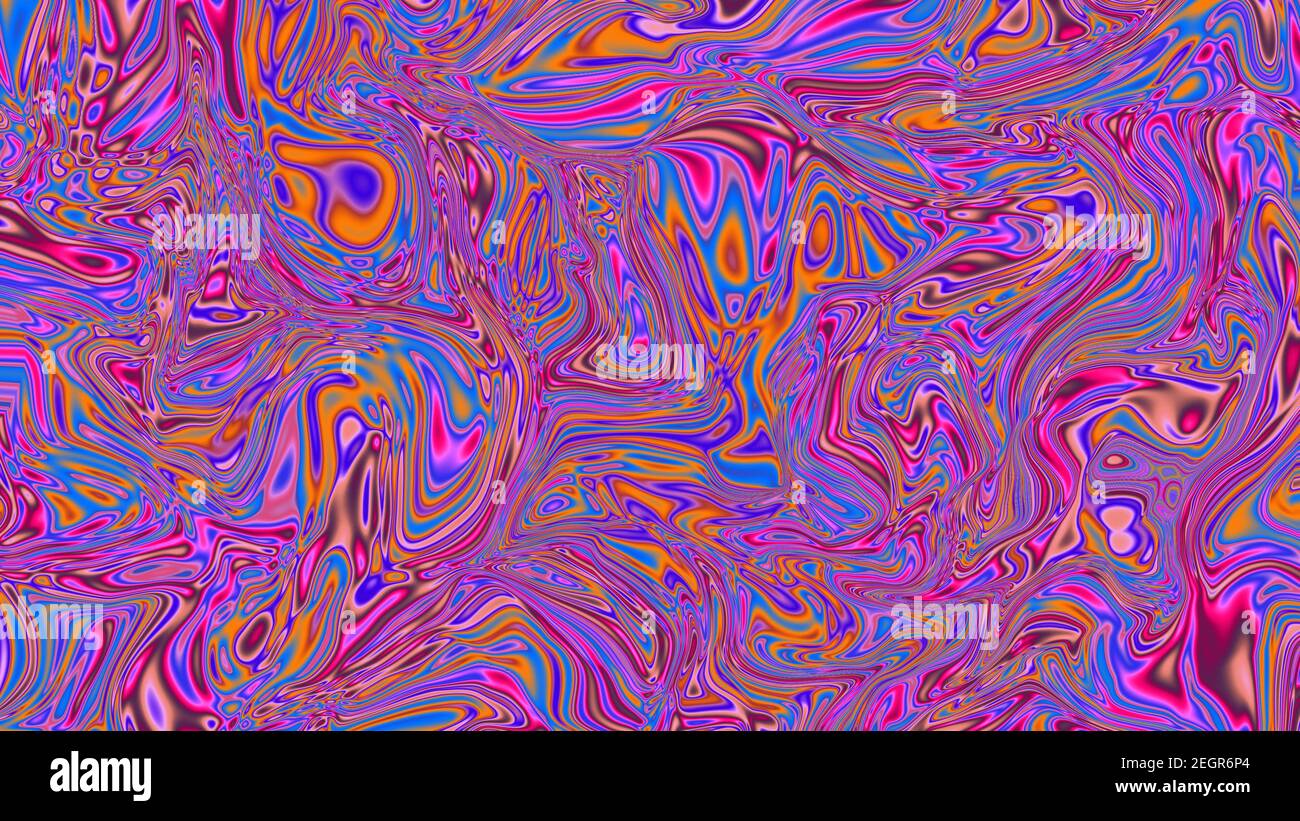 An abstract wavy psychedelic background image Stock Photo - Alamy