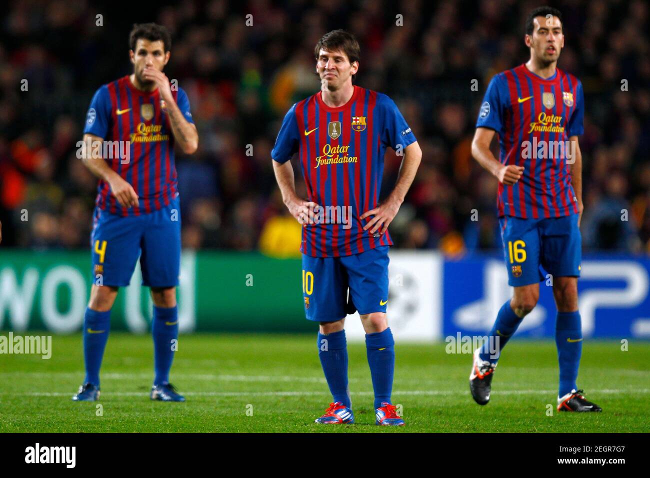 Football Fc Barcelona V Chelsea Uefa Champions League Semi Final Second Leg The Nou Camp Barcelona Spain 11 12 24 4 12 Lionel Messi Fc Barcelona Dejected Mandatory Credit Action Images Jason Cairnduff Stock Photo Alamy