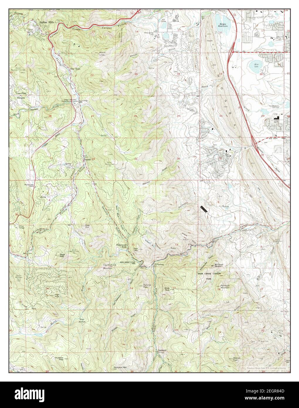 Indian Hills Colorado Map Indian Hills, Colorado, Map 1965, 1:24000, United States Of America By  Timeless Maps, Data U.s. Geological Survey Stock Photo - Alamy