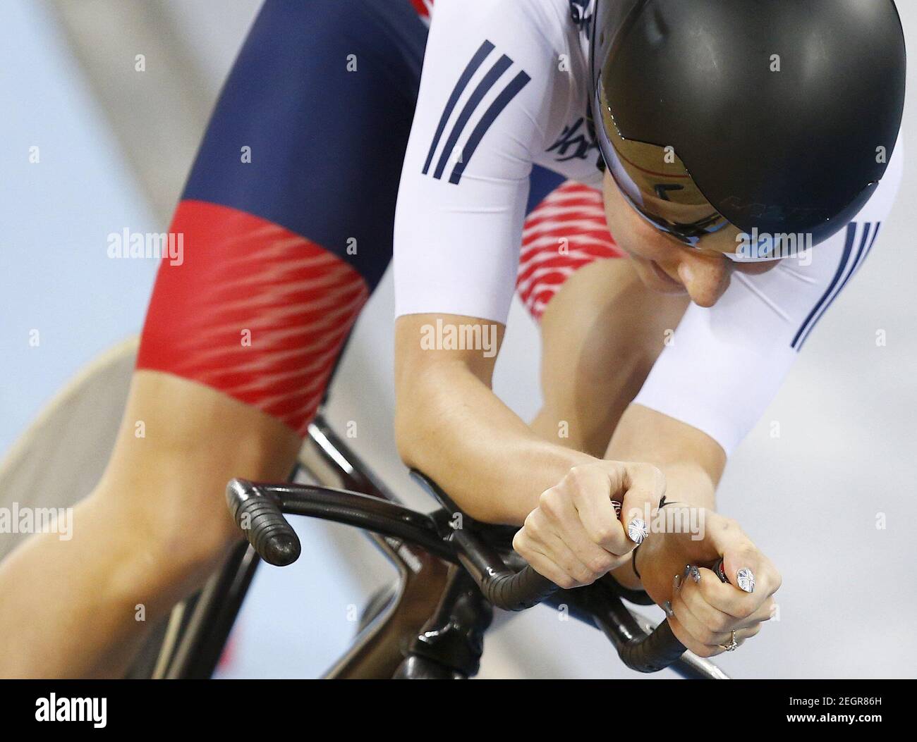 UCI World Track Cycling Championships - London, Britain - 5/3/2016 - Laura Trott of Britain competes in the women's omnium individual pursuit. REUTERS/Andrew Winning   Picture Supplied by Action Images Stock Photo