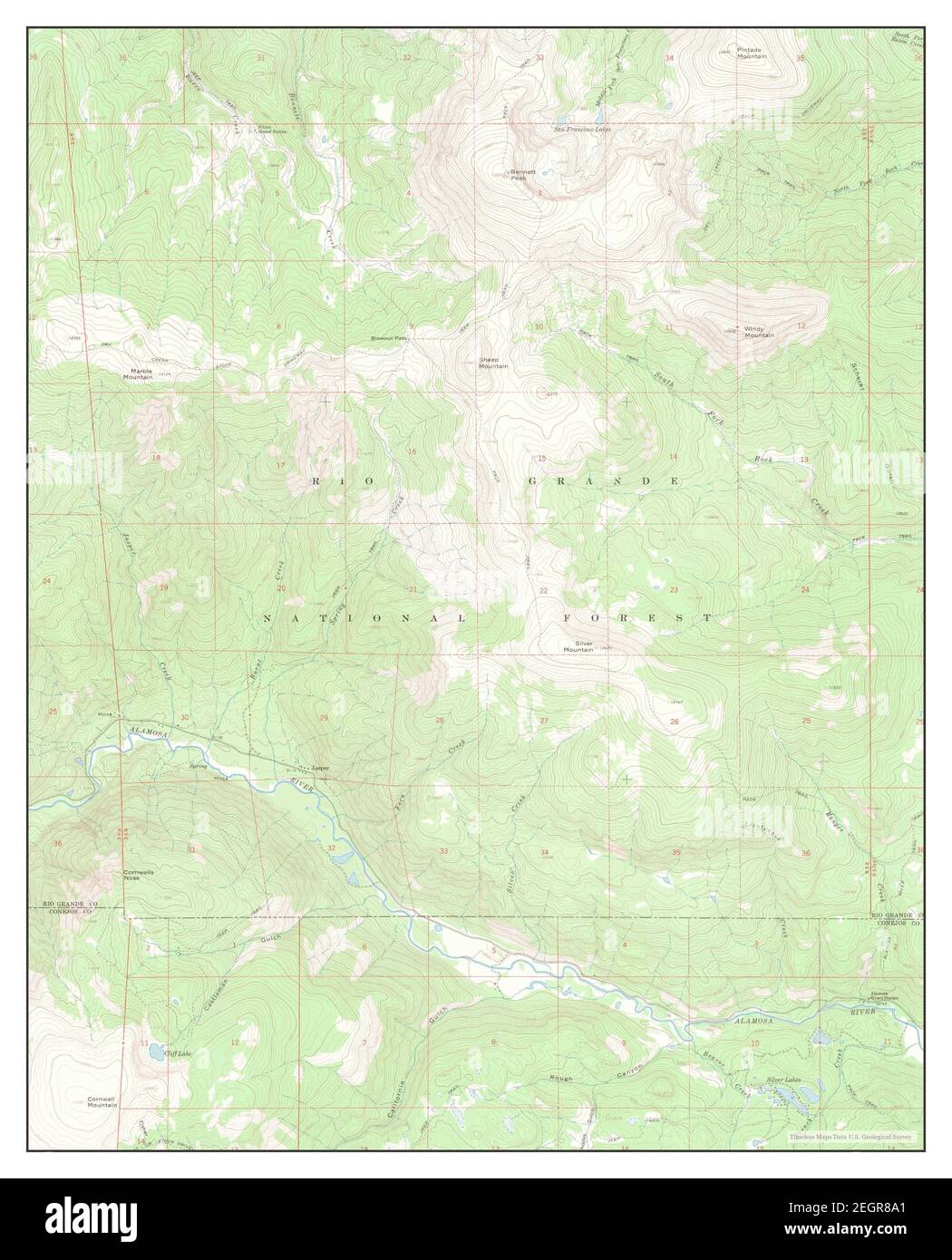 Jasper, Colorado, map 1967, 124000, United States of America by