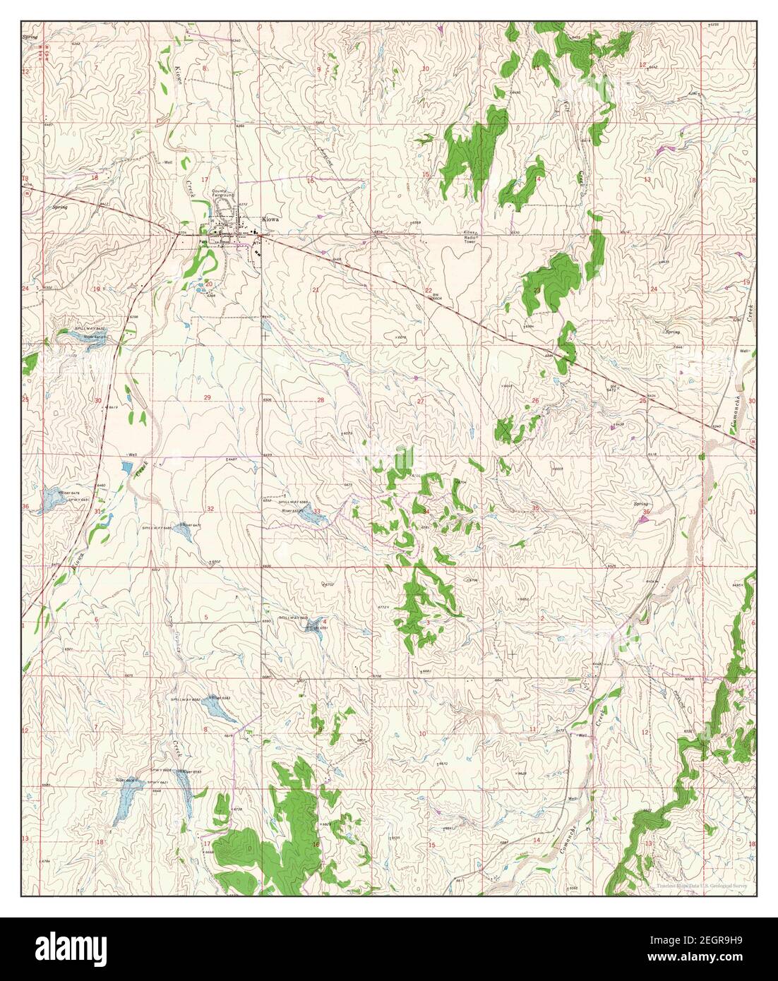 Map of kiowa hires stock photography and images Alamy