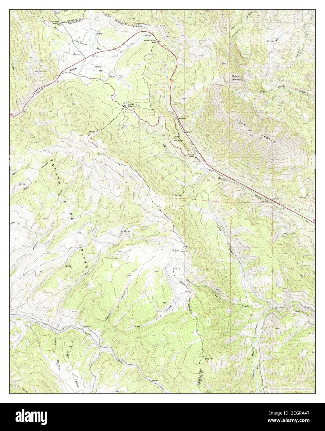 La Veta Colorado Map La Veta Pass, Colorado, Map 1963, 1:24000, United States Of America By  Timeless Maps, Data U.s. Geological Survey Stock Photo - Alamy