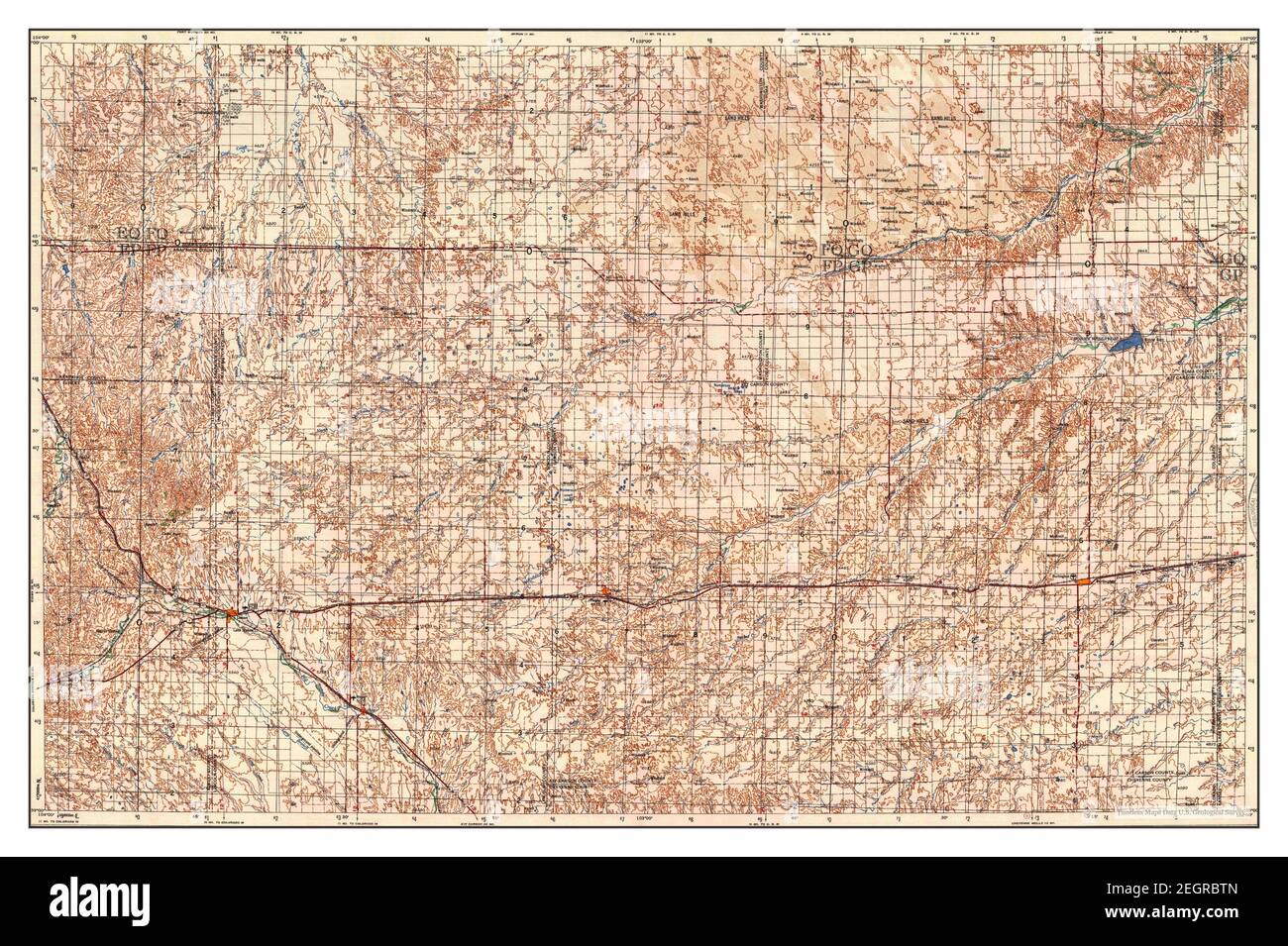 Limon, Colorado, map 1957, 1250000, United States of America by