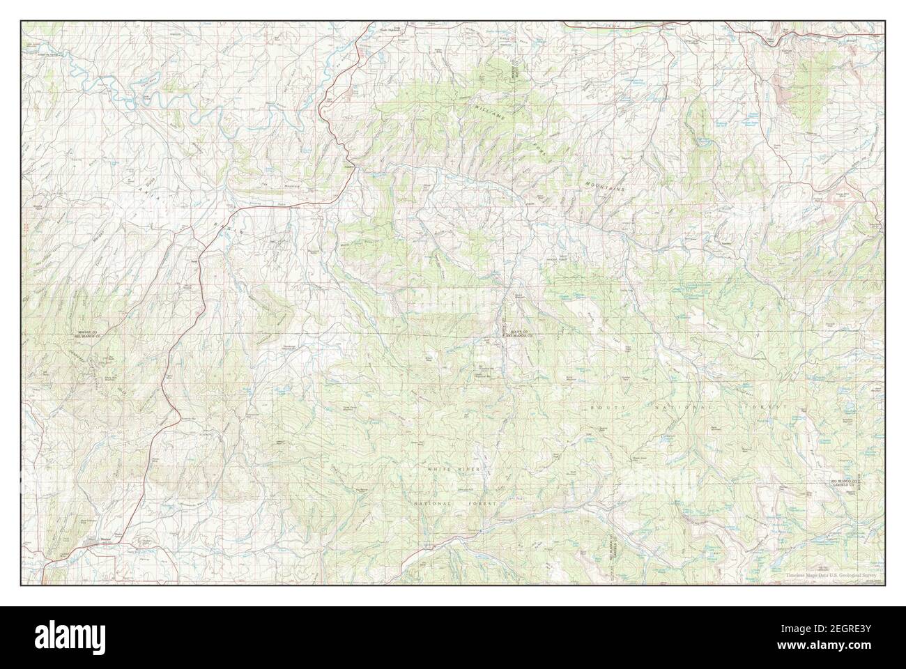 Meeker colorado map hires stock photography and images Alamy