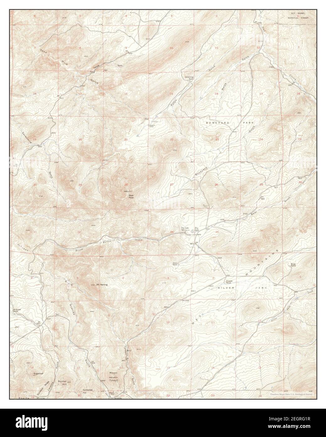 Map of tyndall hi-res stock photography and images - Alamy