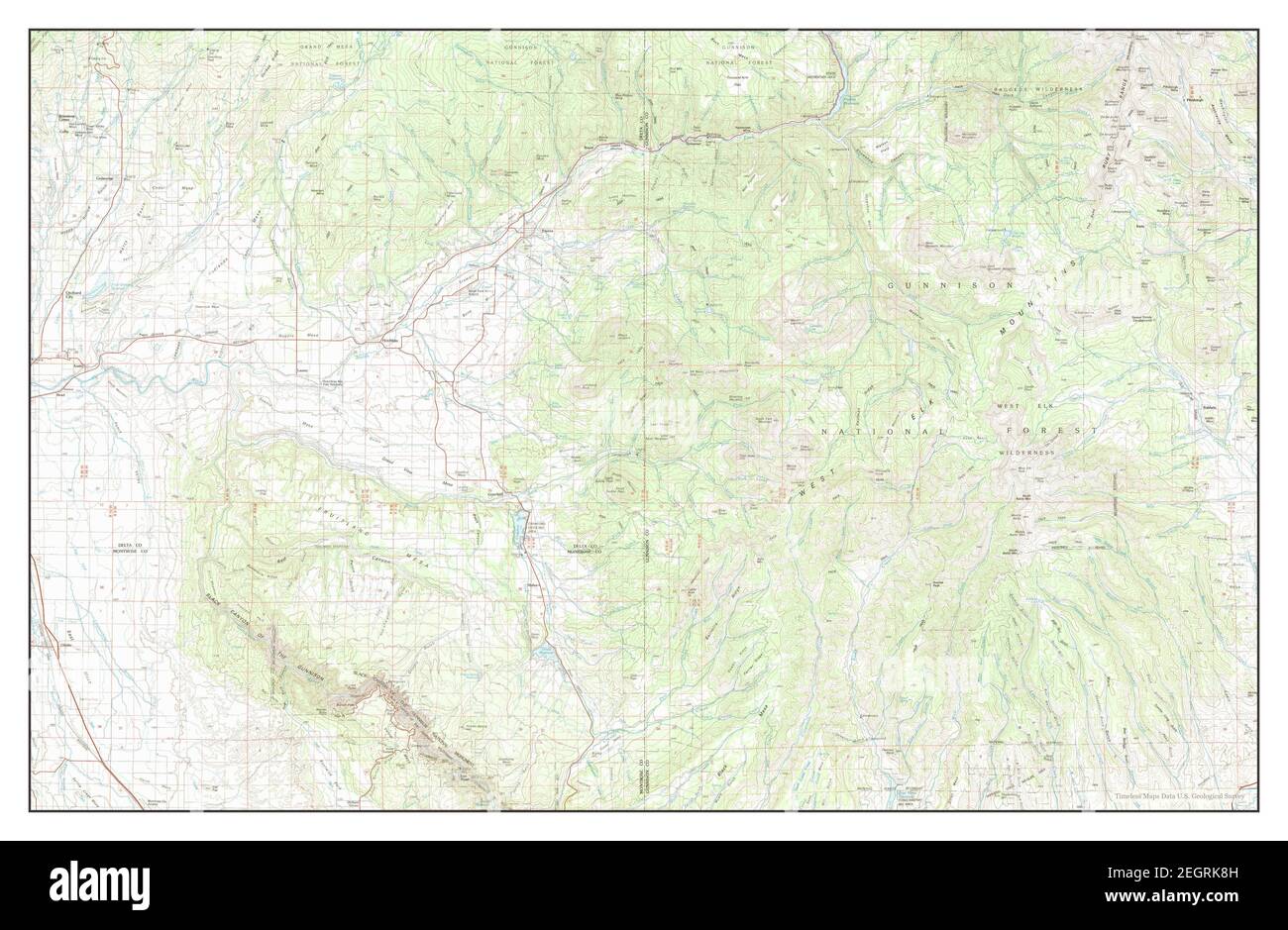 Paonia, Colorado, map 1983, 1100000, United States of America by