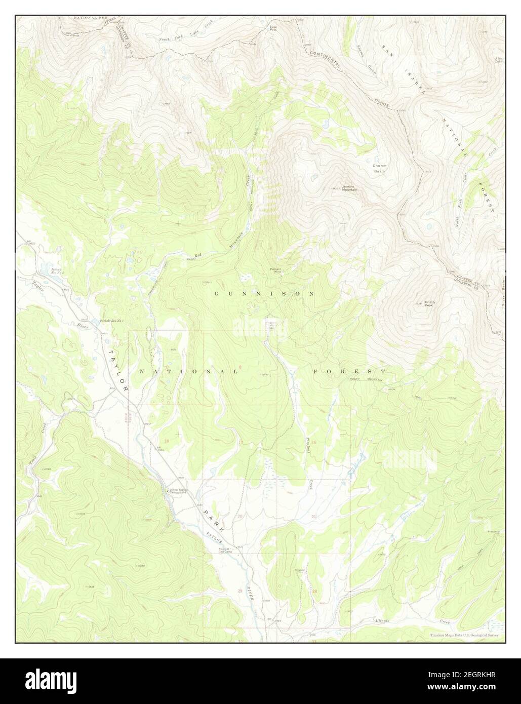 Pieplant, Colorado, map 1967, 1:24000, United States of America by Timeless Maps, data U.S. Geological Survey Stock Photo