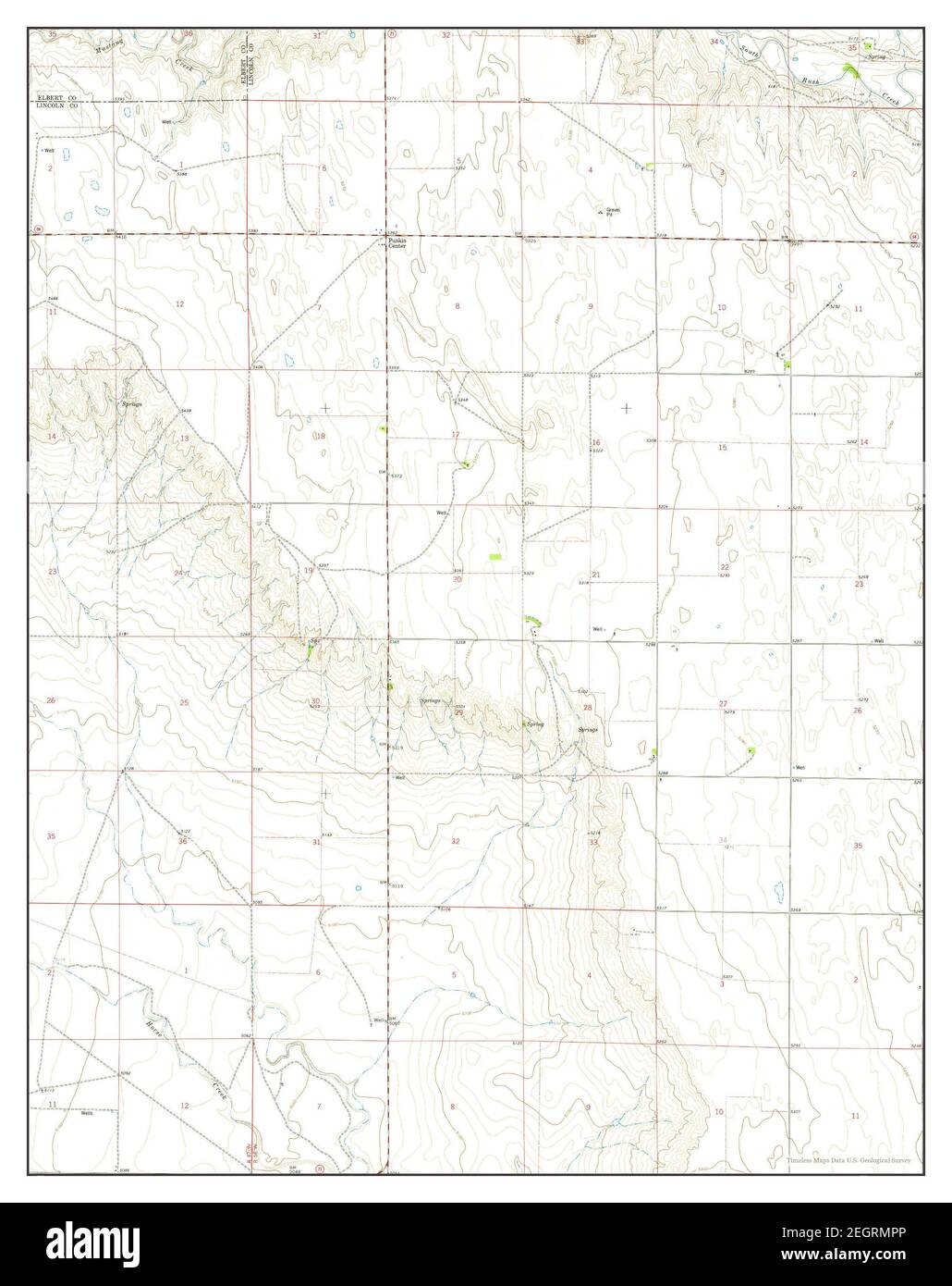 Punkin Center, Colorado, map 1977, 124000, United States of America by
