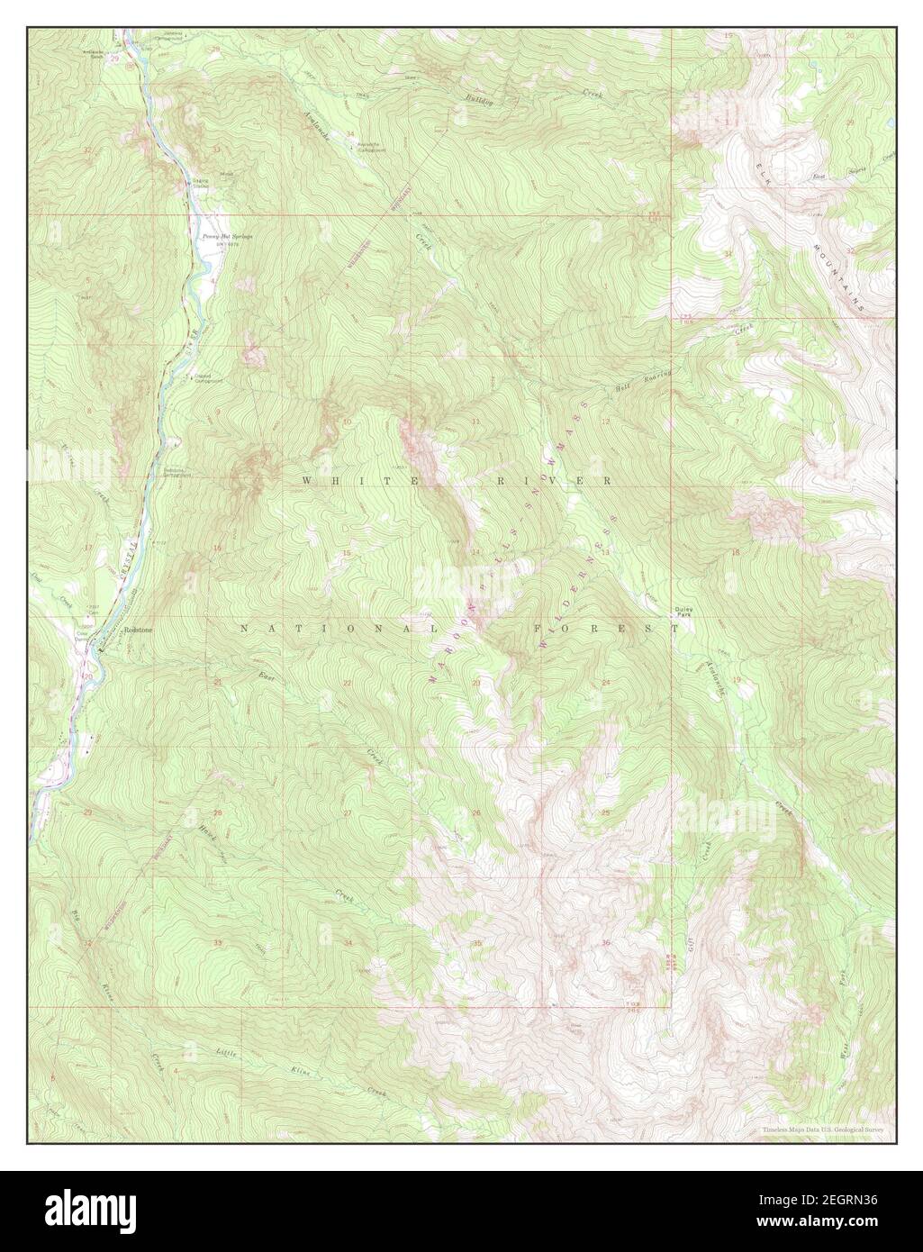 Map of redstone colorado hires stock photography and images Alamy