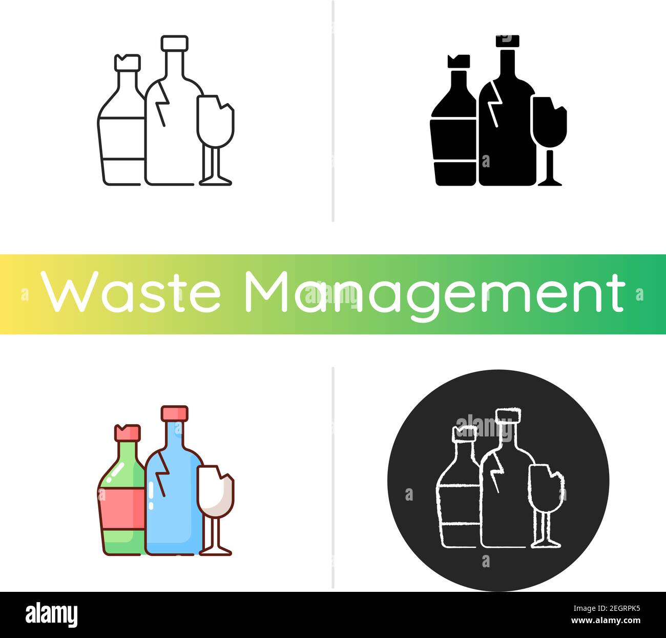 Glass recycling icon Stock Vector Image & Art Alamy