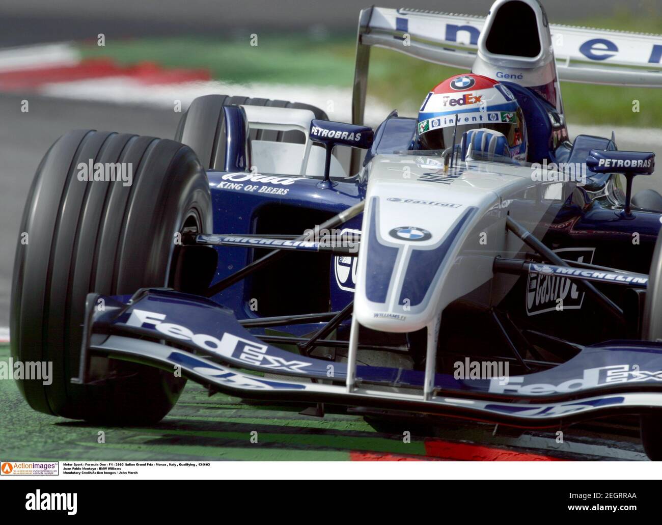 Motor Sport Formula One F1 03 Italian Grand Prix Monza Italy Qualifying 13 9 03 Juan Pablo Montoya Bmw Williams Mandatory Credit Action Images John Marsh Stock Photo Alamy Motor Sport Formula One F1 03 Italian Grand Prix Monza Italy Qualifying 13 9 03 Juan Pablo Montoya Bmw Williams Mandatory Credit Action Images John Marsh Stock Photo Alamy