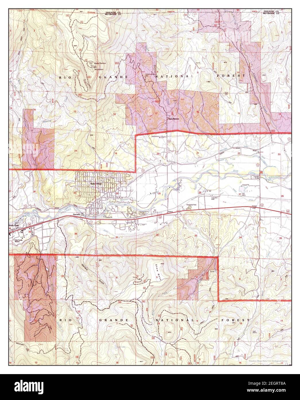 2001 Map South Fork East, Colorado, map 2001, 1:24000, United States of America ...