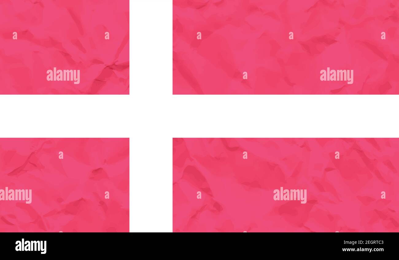 Denmark flag with waving grunge texture. Vector background Stock Vector ...