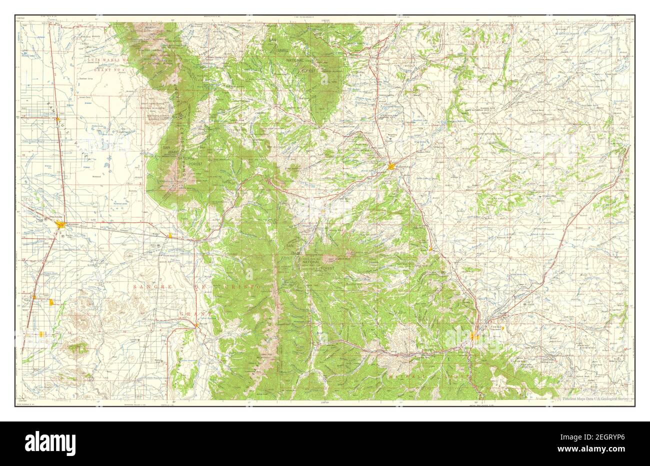 Trinidad, Colorado, map 1959, 1250000, United States of America by