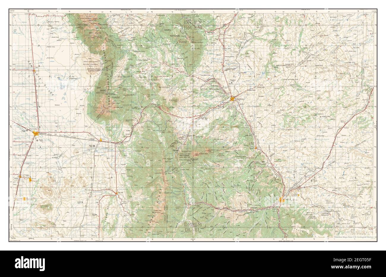 Trinidad, Colorado, map 1958, 1250000, United States of America by