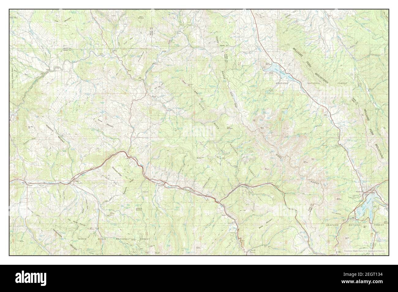 Vail, Colorado, map 1980, 1100000, United States of America by