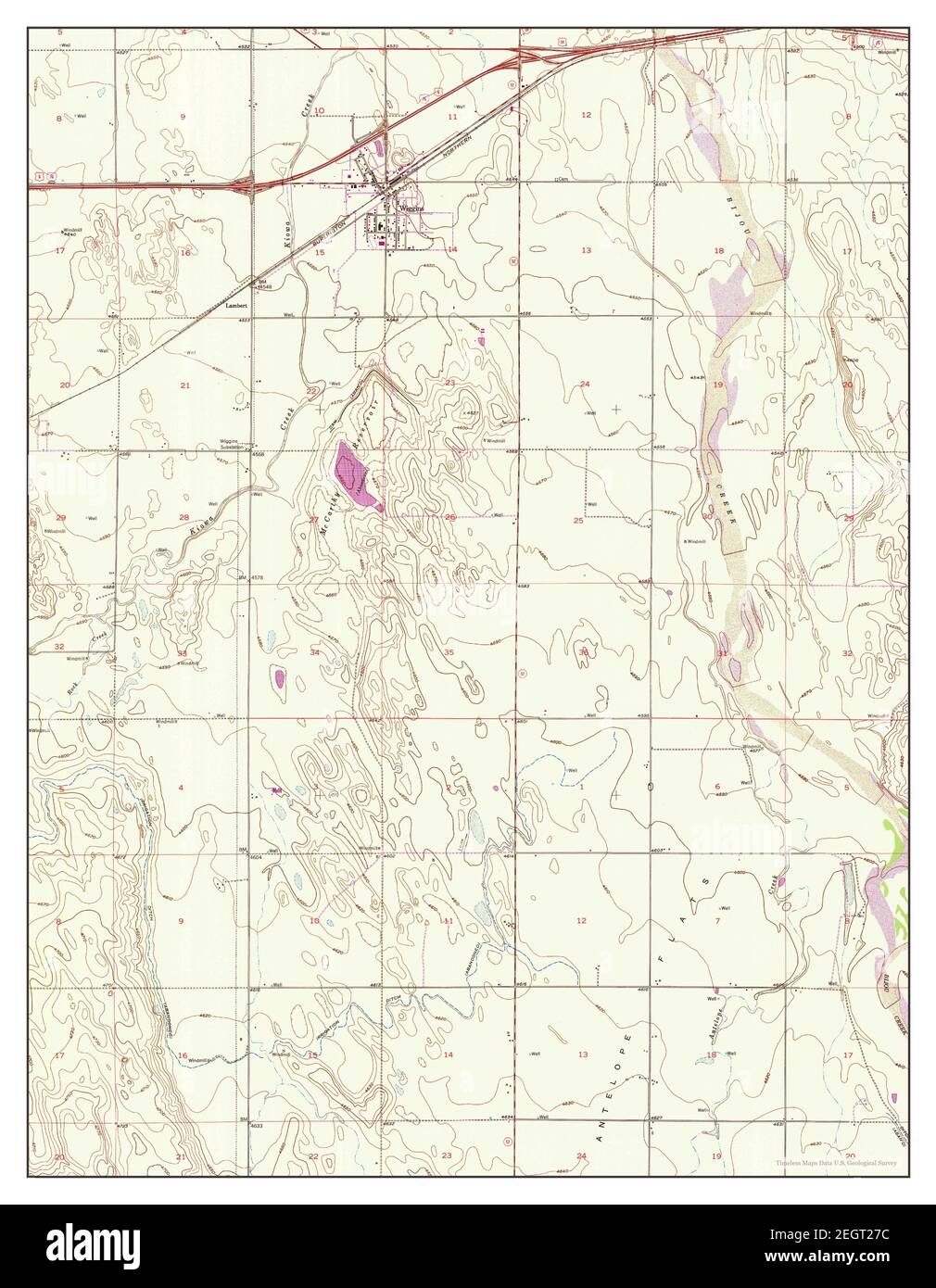 Wiggins, Colorado, map 1950, 124000, United States of America by
