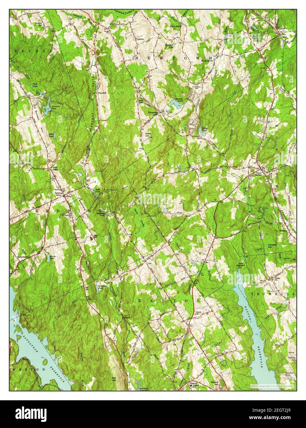 Botsford, Connecticut, map 1959, 124000, United States of America by