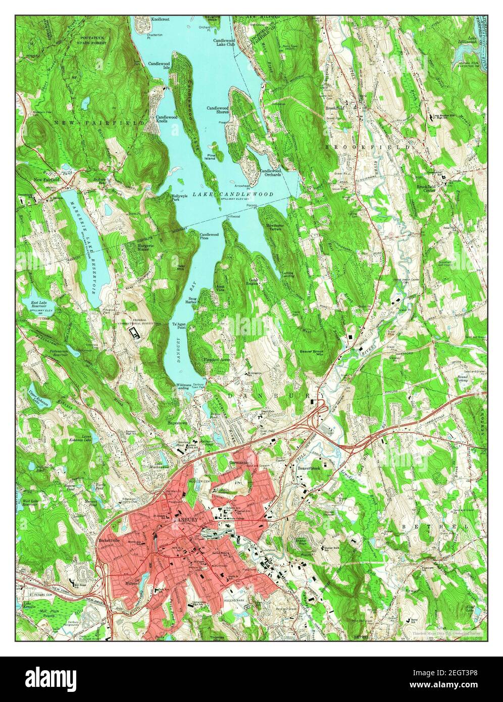 Vintage map of danbury Cut Out Stock Images & Pictures Alamy