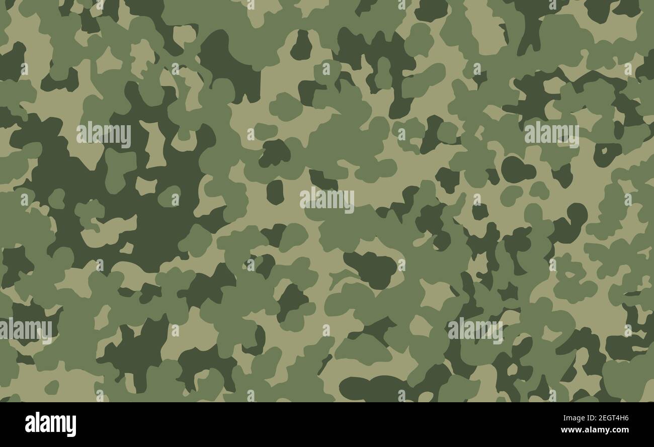 Military camouflage texture khaki print background - Vector