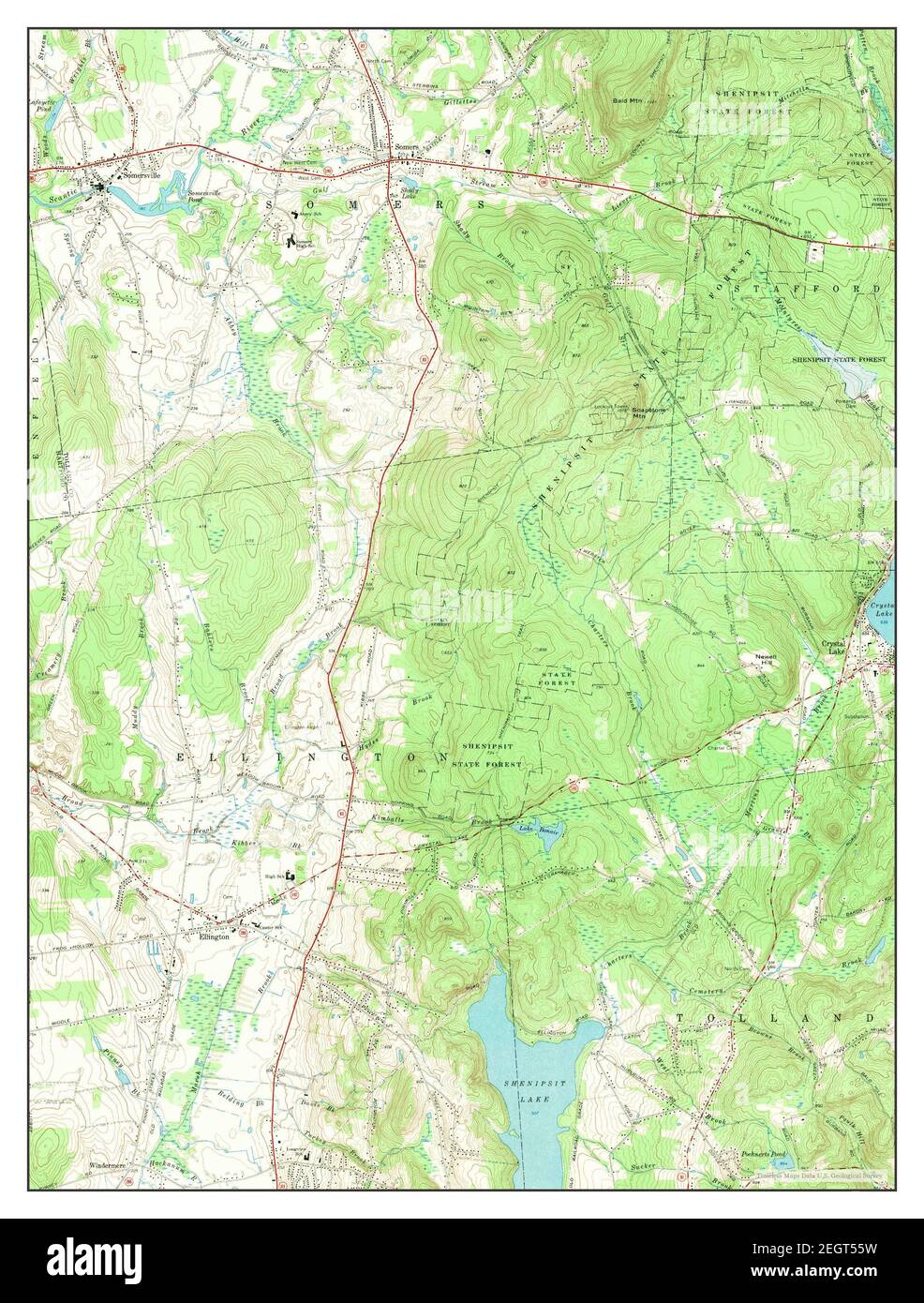 Ellington map hires stock photography and images Alamy