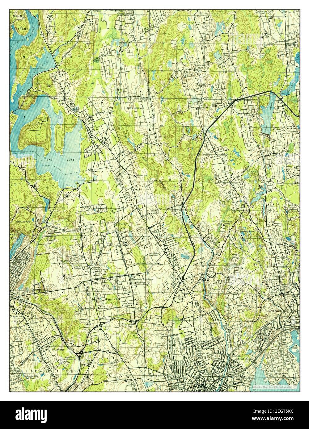 Glenville, Connecticut, map 1944, 124000, United States of America by