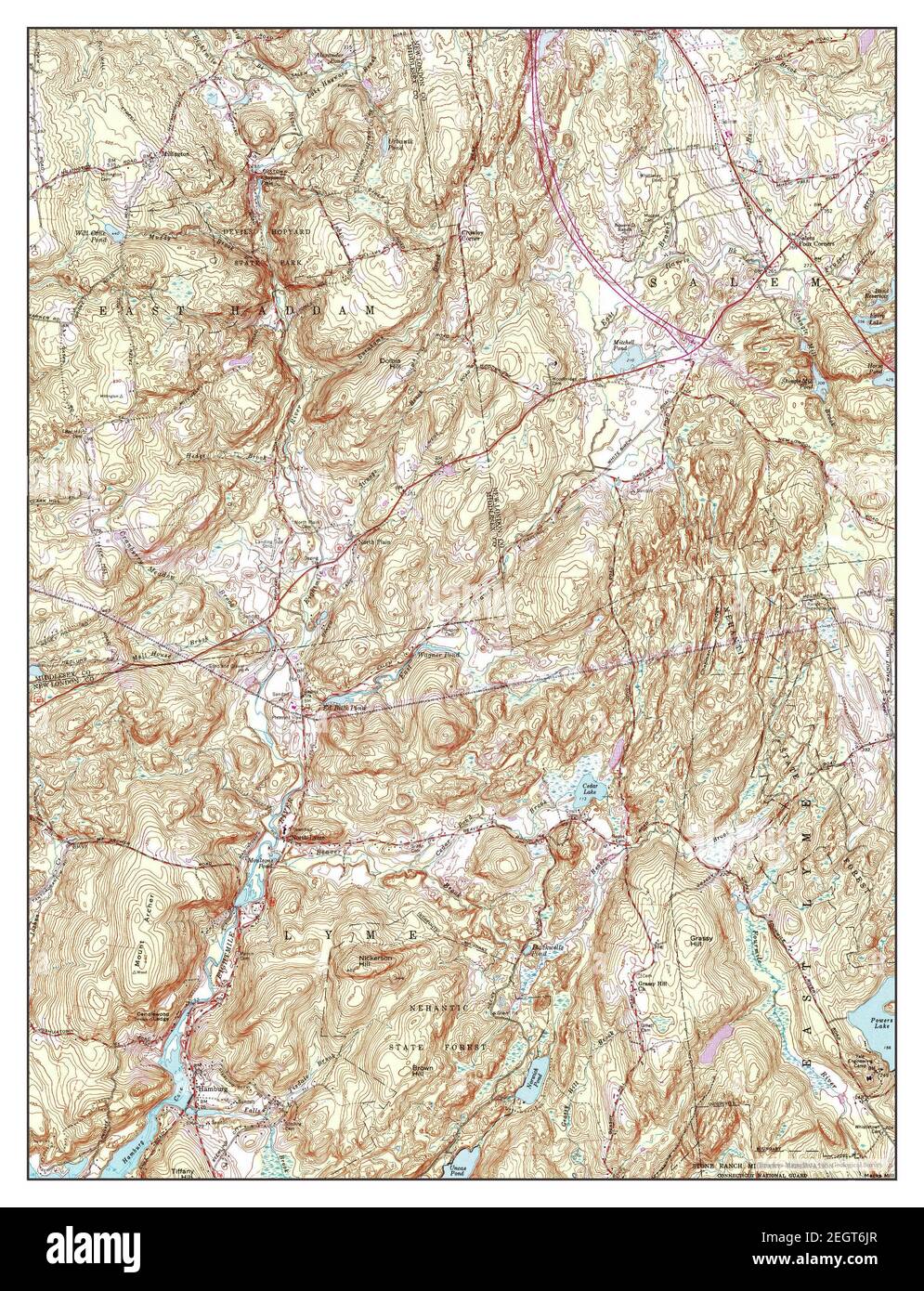 Hamburg, Connecticut, map 1961, 1:24000, United States of America by Timeless Maps, data U.S. Geological Survey Stock Photo