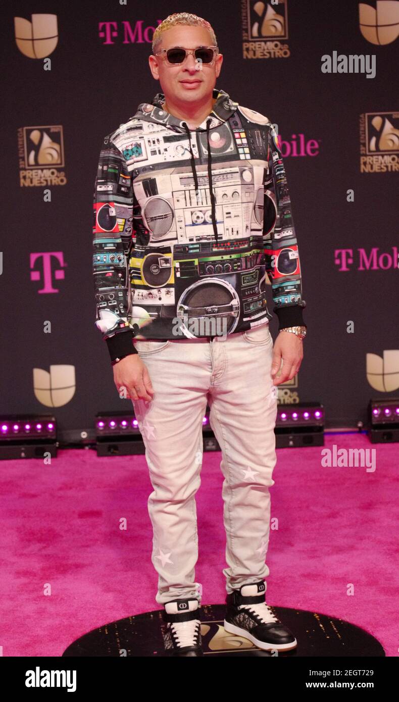 Miami, United States. 18th Feb, 2021. DJ Nelson walks the red carpet at ...