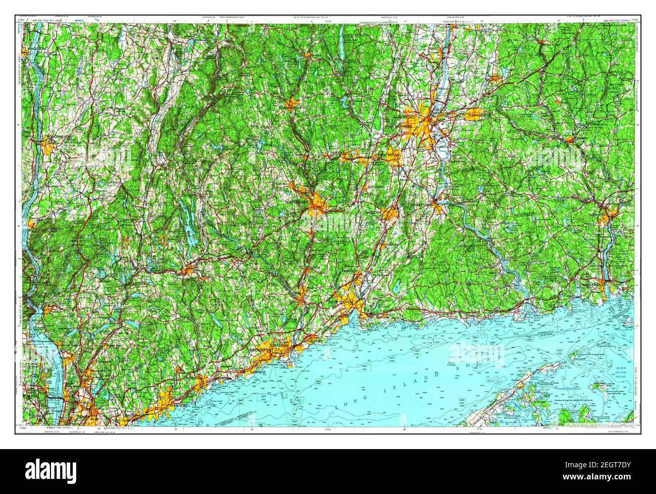 Hartford Connecticut map 1965 - Hartford Connecticut Map 1965 1250000 United States Of America By Timeless Maps Data Us Geological Survey 2EGT7DY