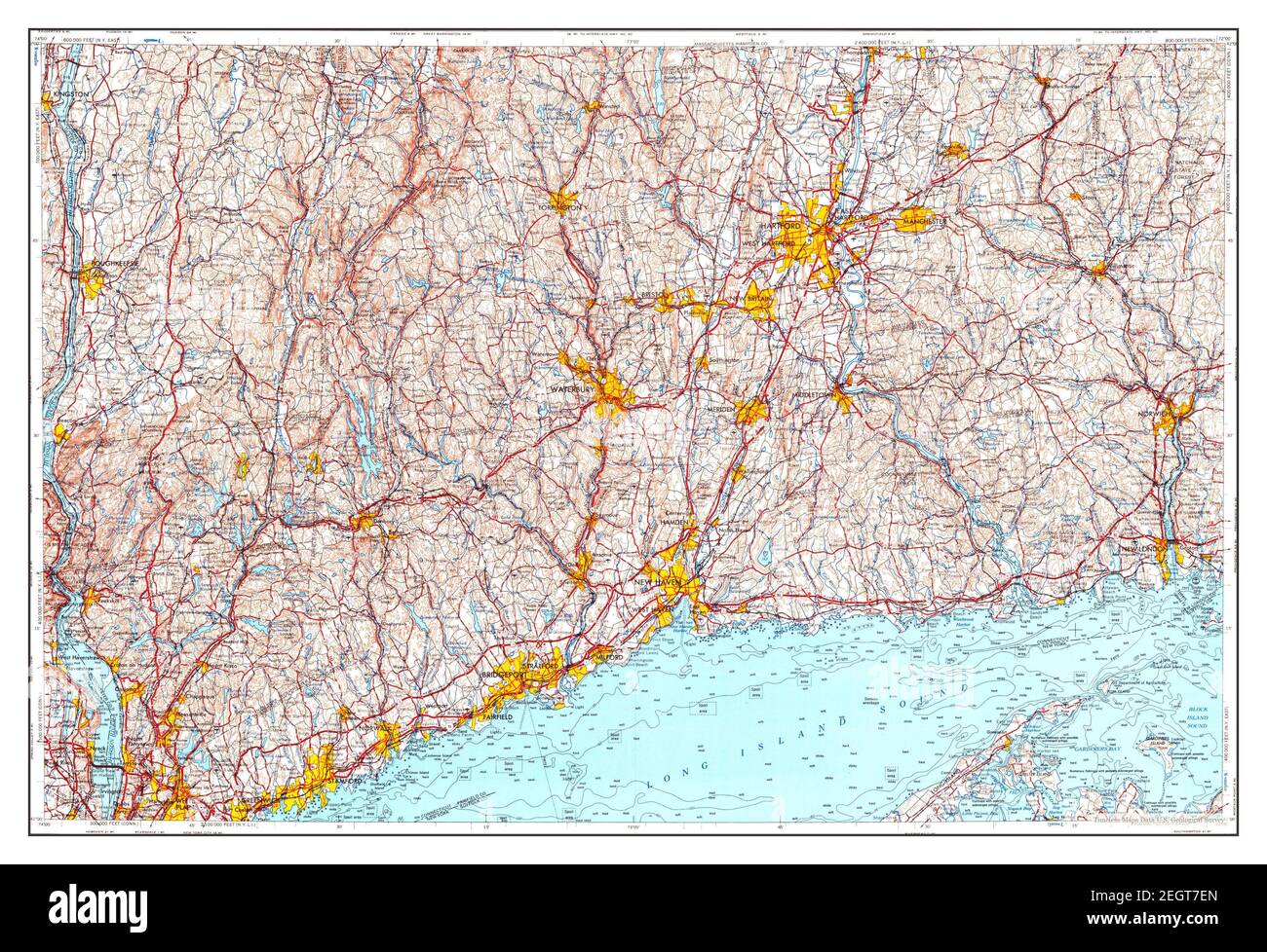 Hartford Connecticut map 1965 - Hartford Connecticut Map 1965 1250000 United States Of America By Timeless Maps Data Us Geological Survey 2EGT7EN