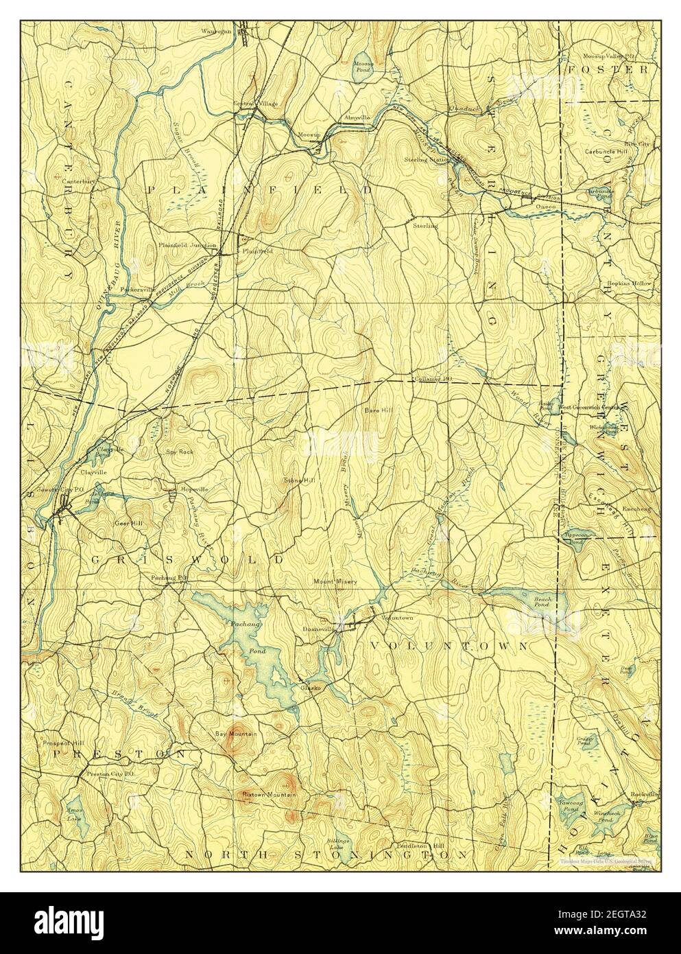 Moosup, Connecticut, map 1889, 162500, United States of America by