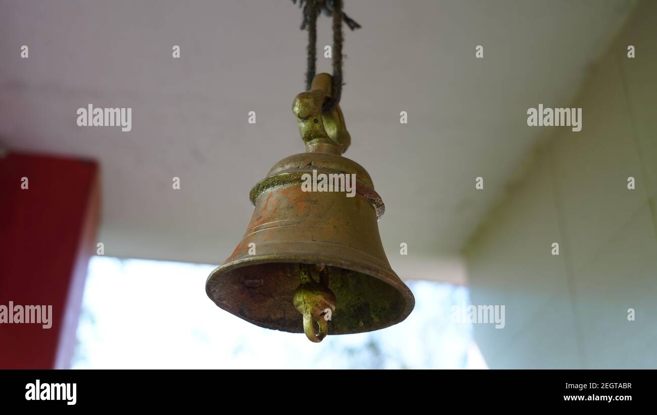Indian spirituality bell temple hi-res stock photography and images - Alamy