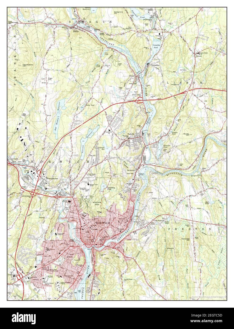 Map of norwich connecticut hires stock photography and images Alamy