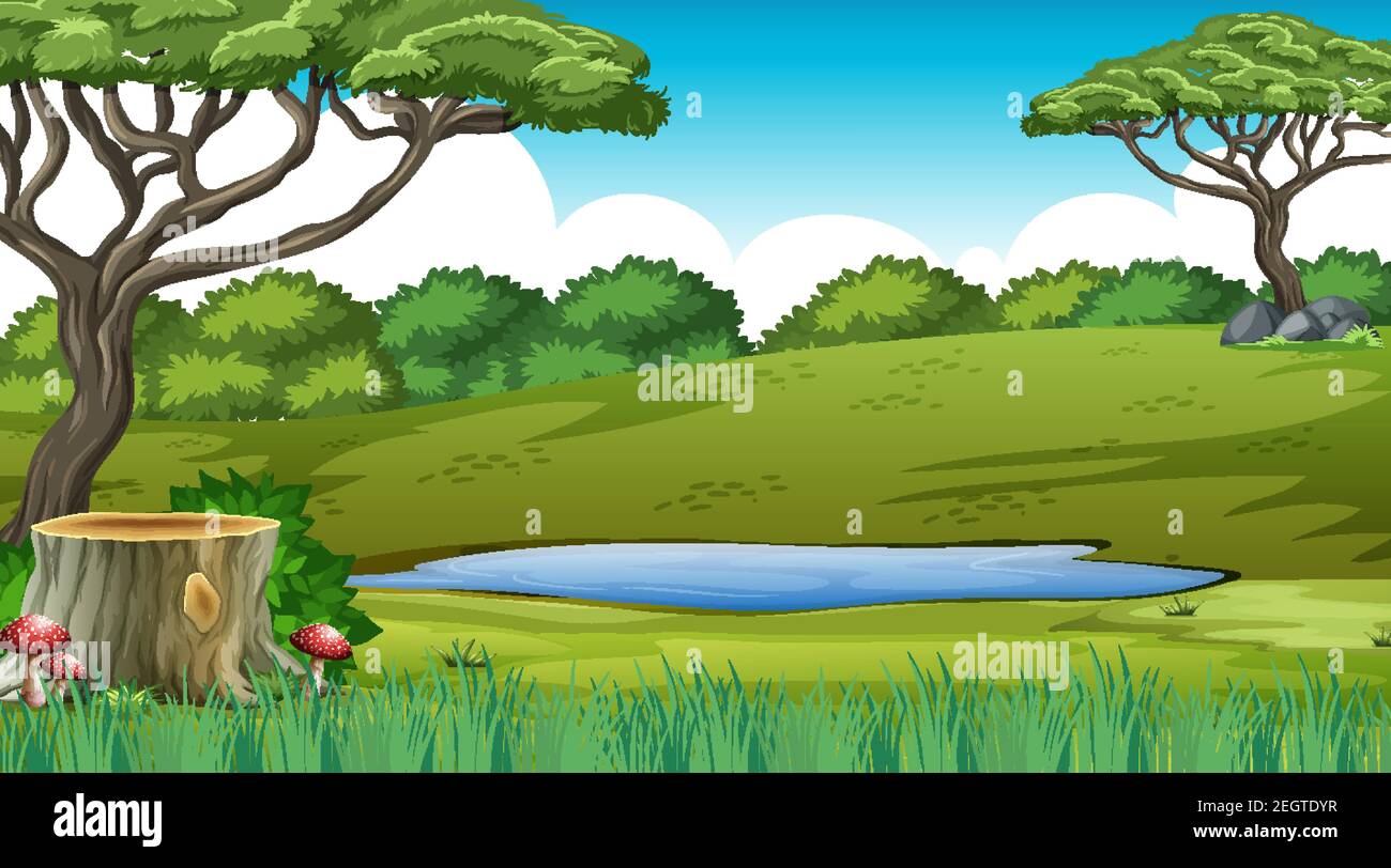 Nature outdoor forest background illustration Stock Vector Image & Art Alamy