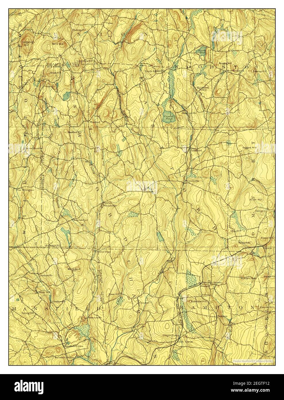 Woodstock, Connecticut, map 1892, 1:62500, United States of America by ...