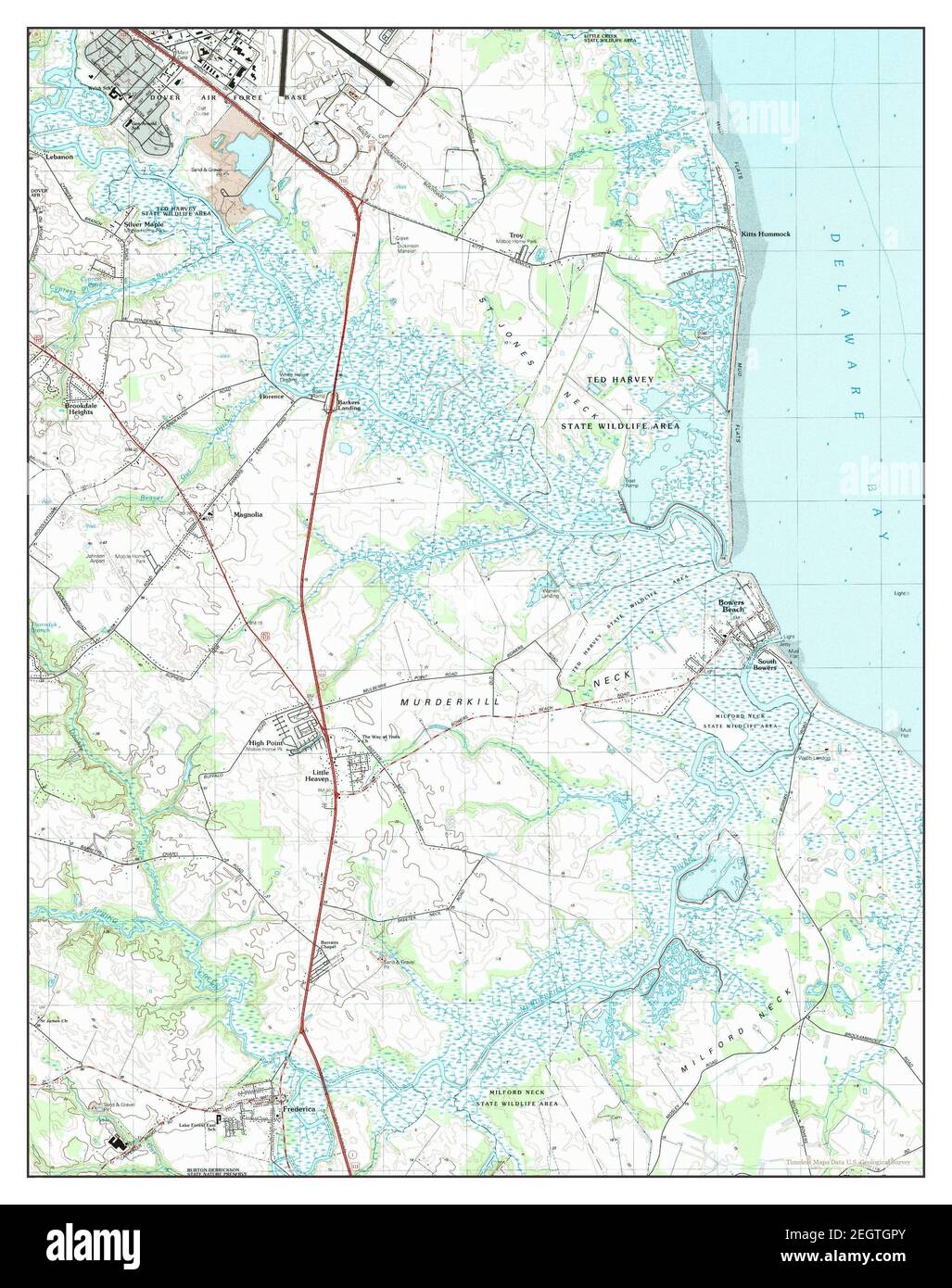 Old map of delaware Cut Out Stock Images & Pictures Alamy