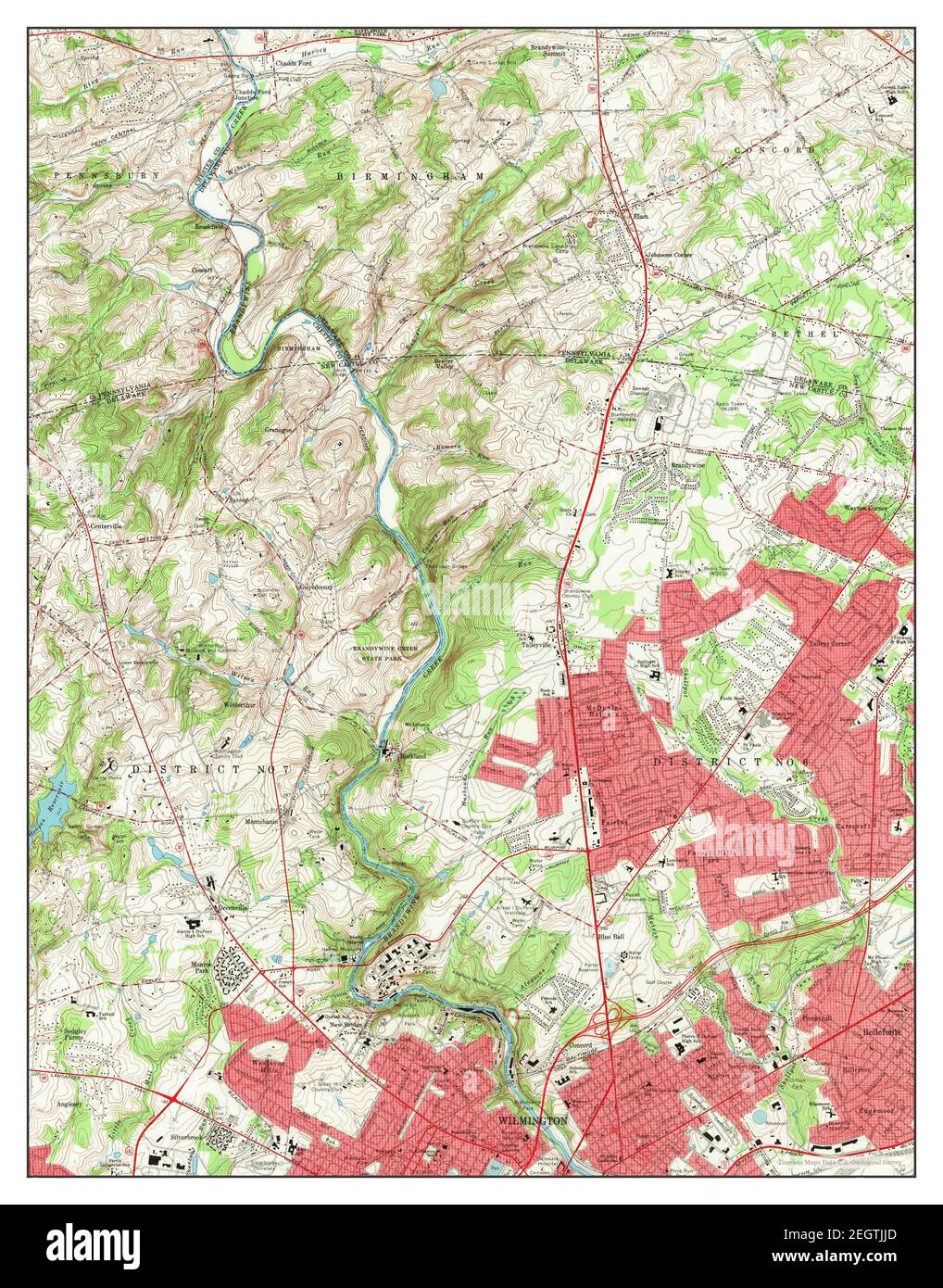 Wilmington North Delaware map - Wilmington North Delaware Map 1967 124000 United States Of America By Timeless Maps Data Us Geological Survey 2EGTJJD