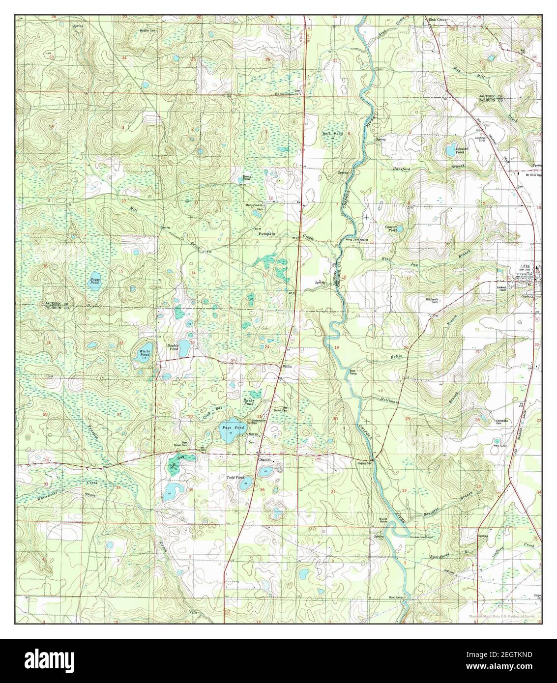 Altha West, Florida, map 1994, 124000, United States of America by