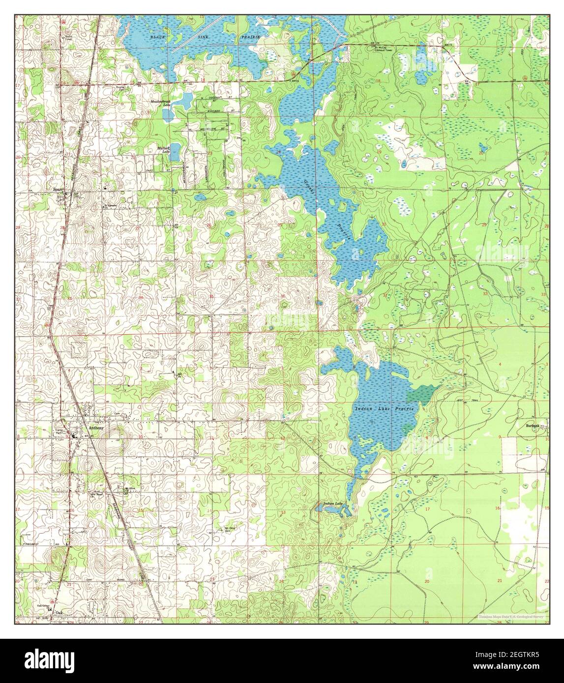 Anthony Florida map 1967 1 24000 - Anthony Florida Map 1967 124000 United States Of America By Timeless Maps Data Us Geological Survey 2EGTKR5 